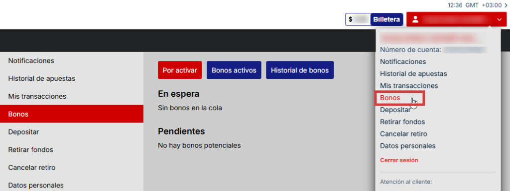 Rojabet bonos disponibles